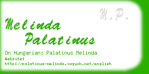 melinda palatinus business card